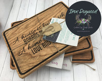 Custom Cutting Board with Personalized Name and Information - Perfect Housewarming Present, Real Estate Gift