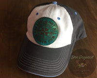 Not All Who Wander Are Lost - Engraved Leather Hat Badge & Snapback - Lord of the Rings, Wild Child, Wanderlust, Compass Rose, Freedom