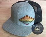 In My Defense, I Was Left Unsupervised - Engraved Leather Hat Badge & Snapback - Funny, Humor, Custom Gift, Rainbow Design